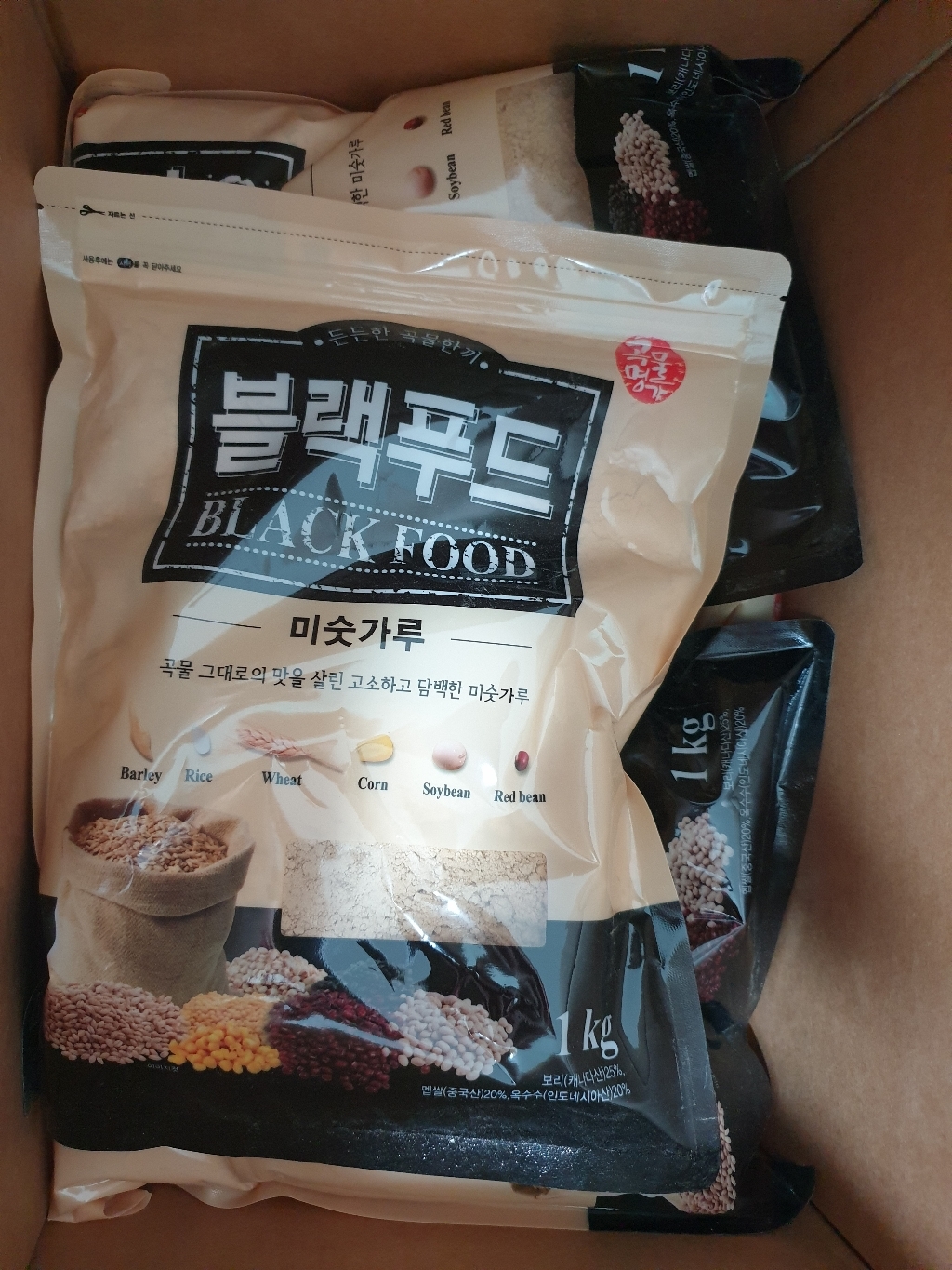 블랙푸드 미숫가루 x5개 곡물명가 선식 리뷰후기