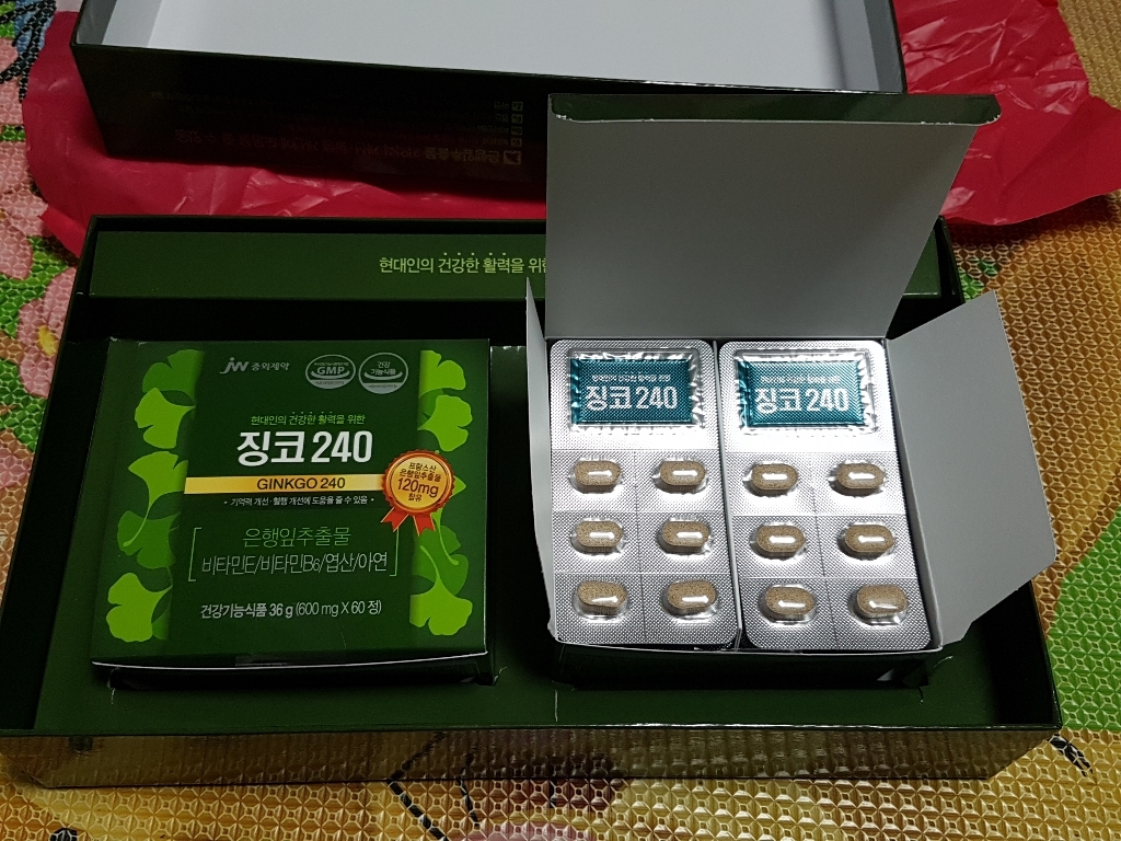 jw중외제약 징코240-4개월분