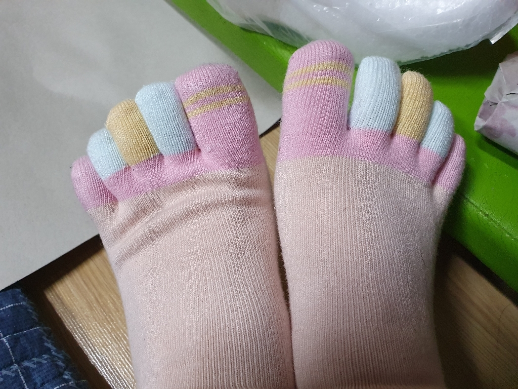 우노텍스 여자 숙녀 발가락양말 54