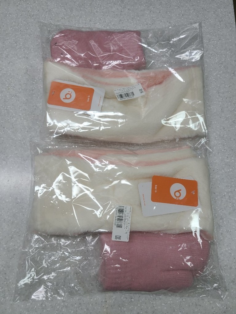 bayb 아동용 배색 머플러 털 벙어리장갑 리뷰 후기