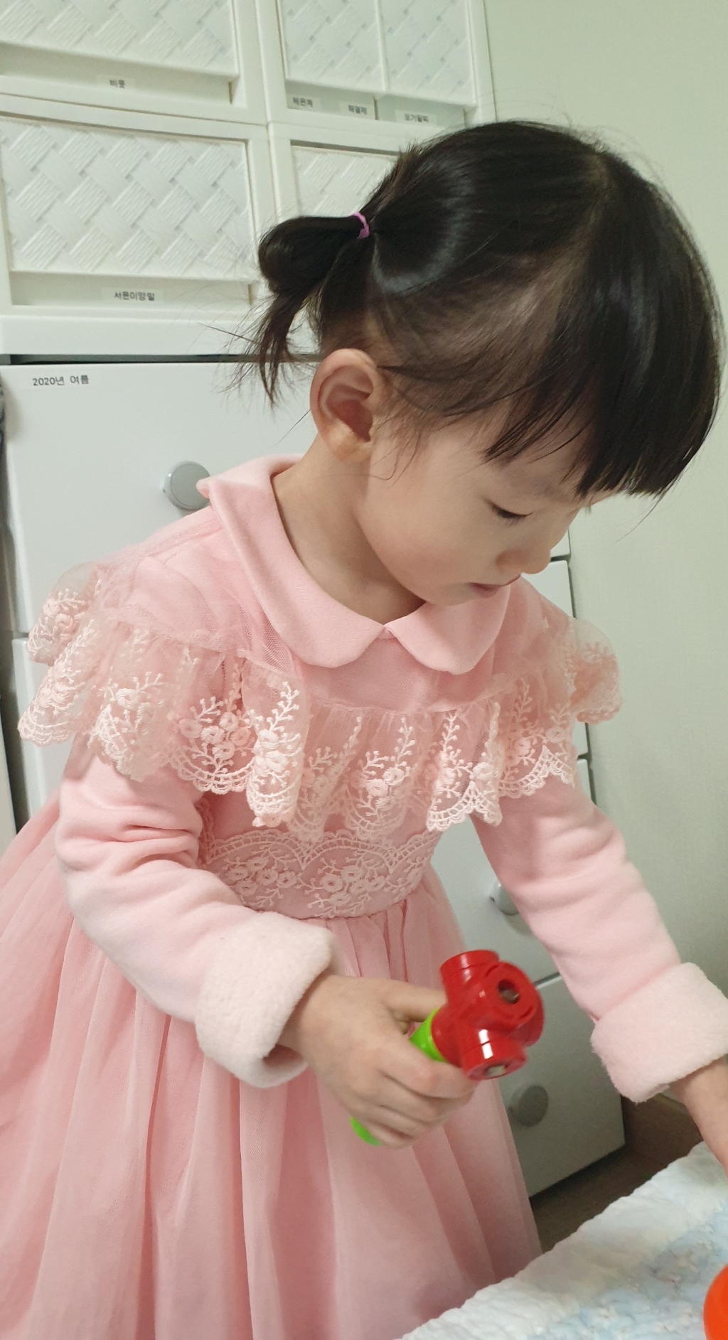 노블엔젤 겨울 기모 레이스 카라 여아원피스 No 505 리뷰후기
