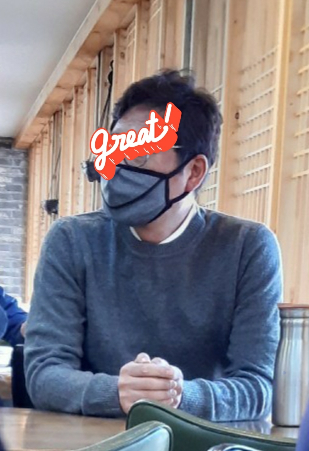 [] 남자 빅사이즈 페이크 넥카라-5칼라 넥케이프 3X