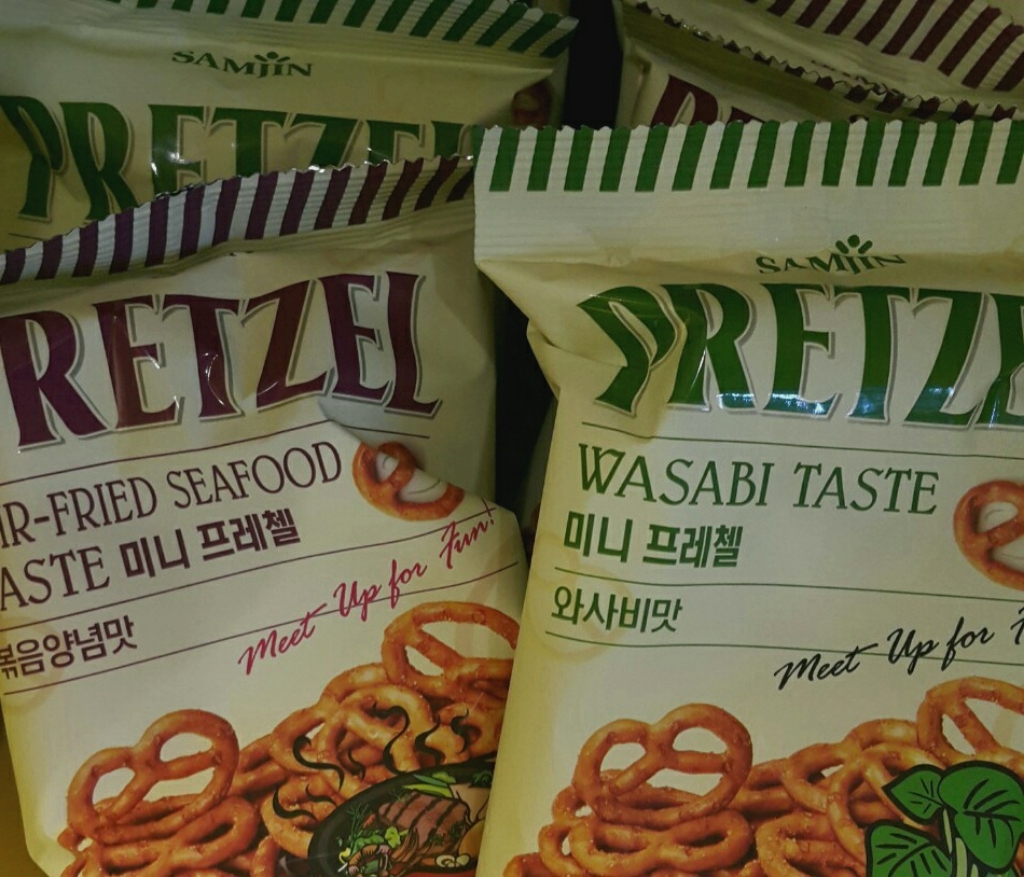 삼진 미니프레첼 와사비맛