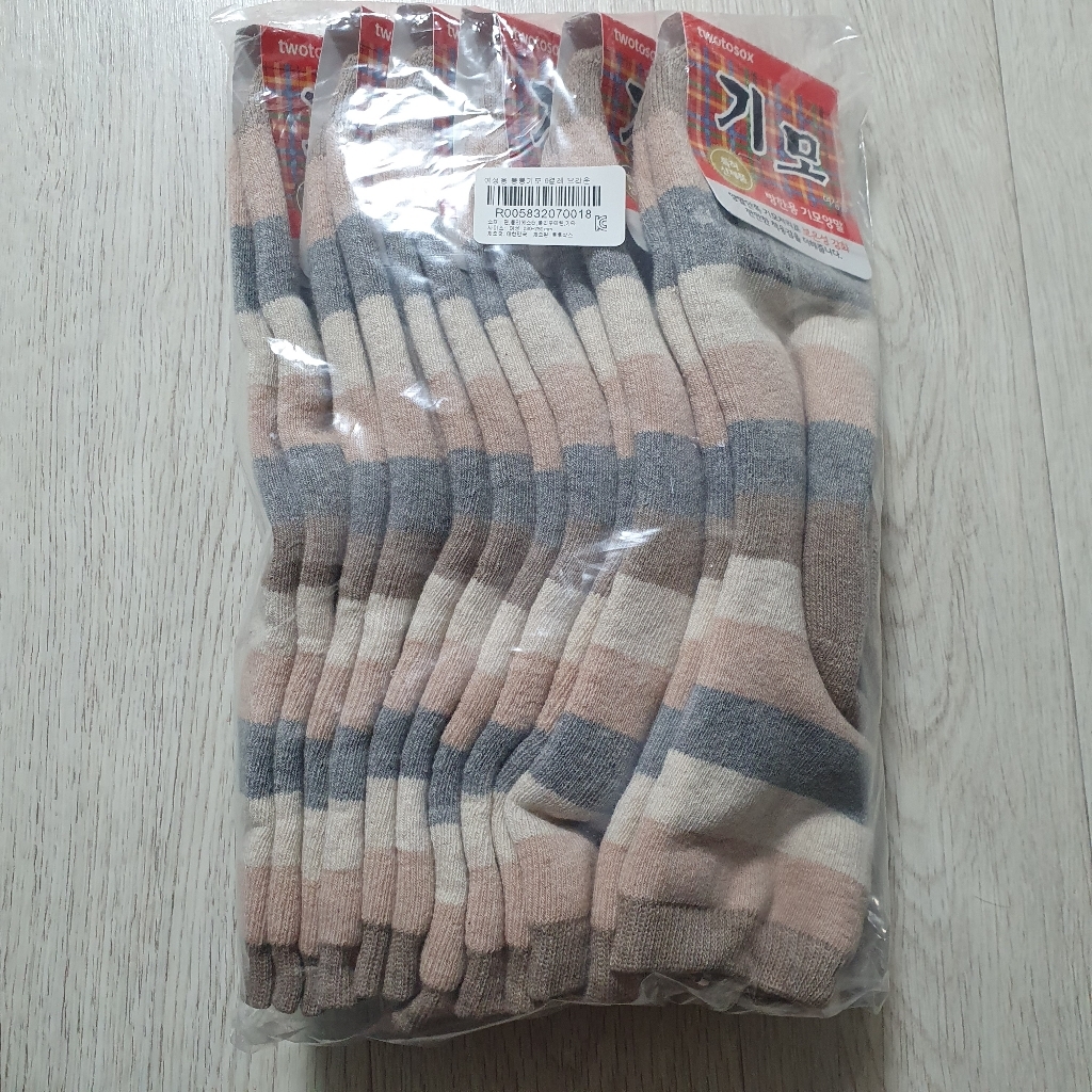 투투삭스 여성용 통통 기모 양말 6켤레