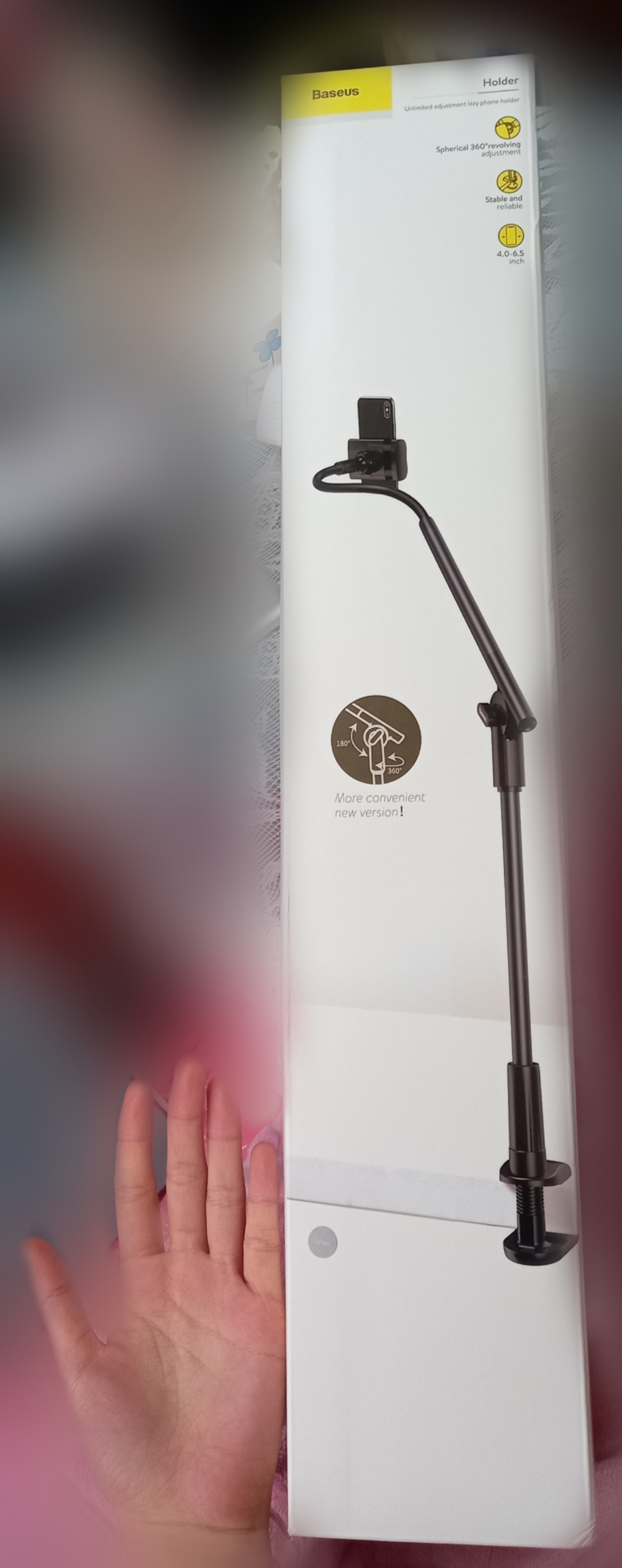 베이스어스 레이지 자바라 휴대폰 거치대 SUR-0S