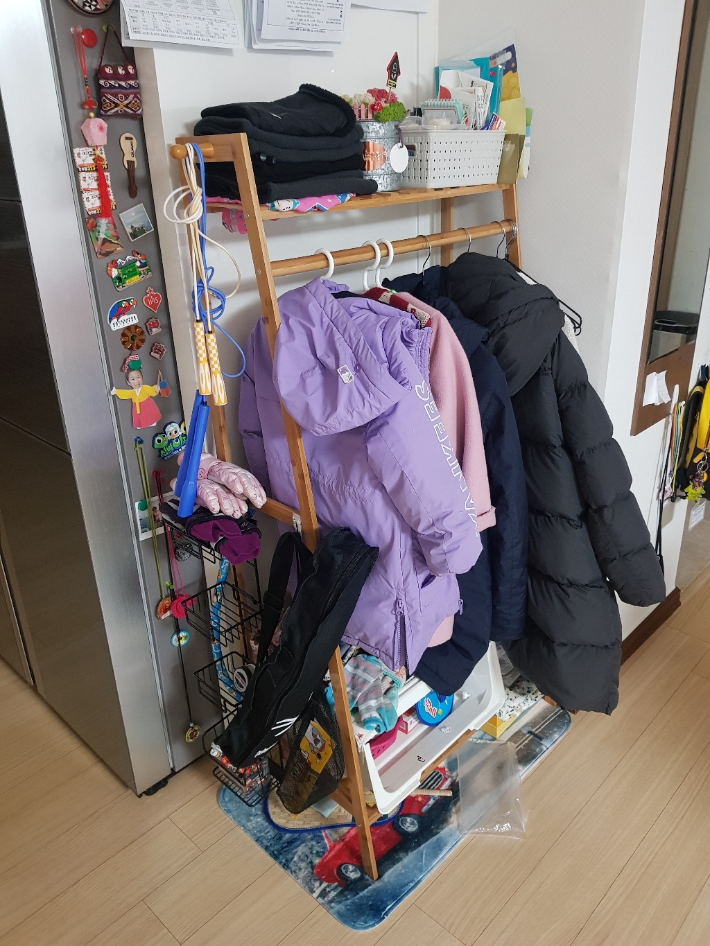 보헤미안 2단 선반행거 700