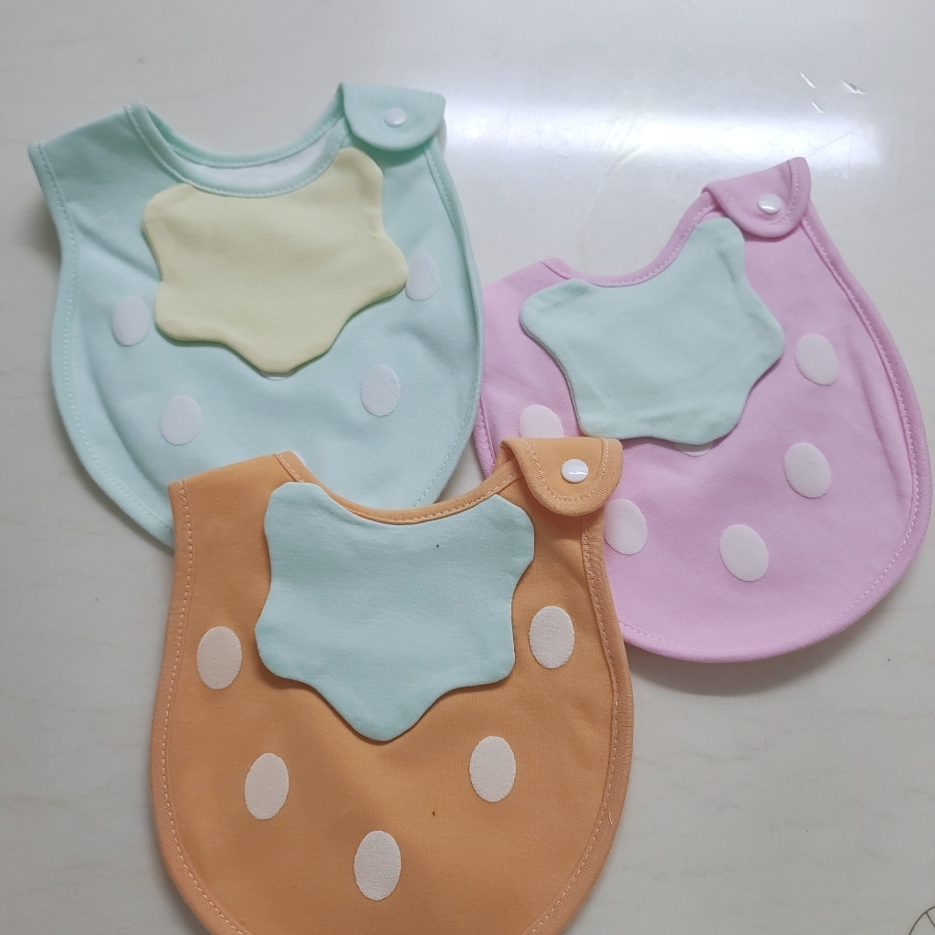 딸기 턱받이 3종