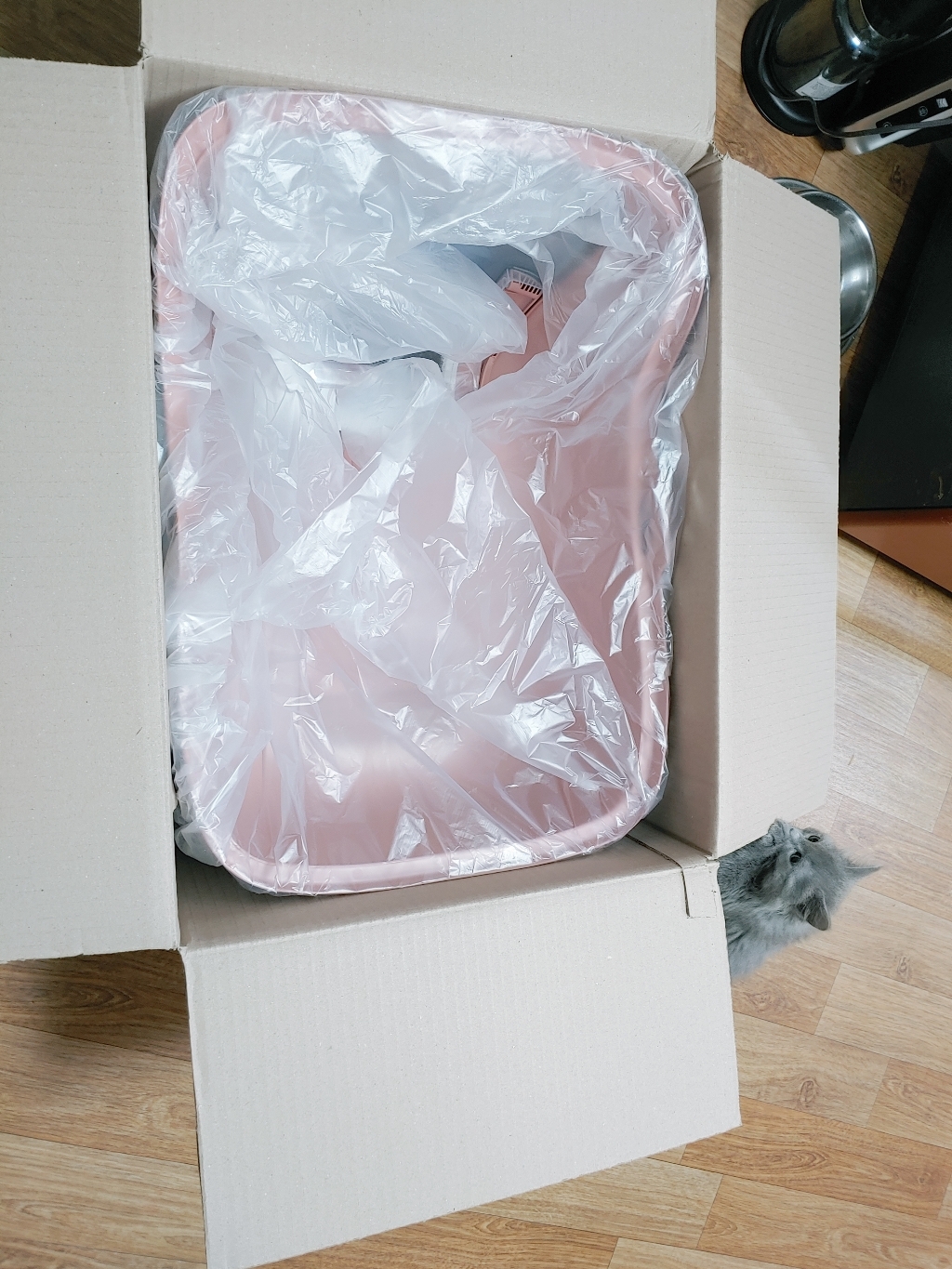 푸르미 고양이 3door 후드형 화장실 모래삽 필터