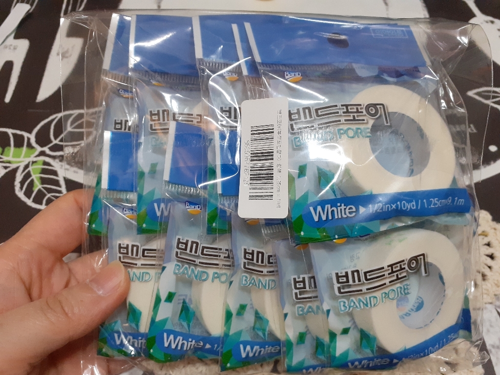 밴드골드 밴드포어 부직포반창고 흰색