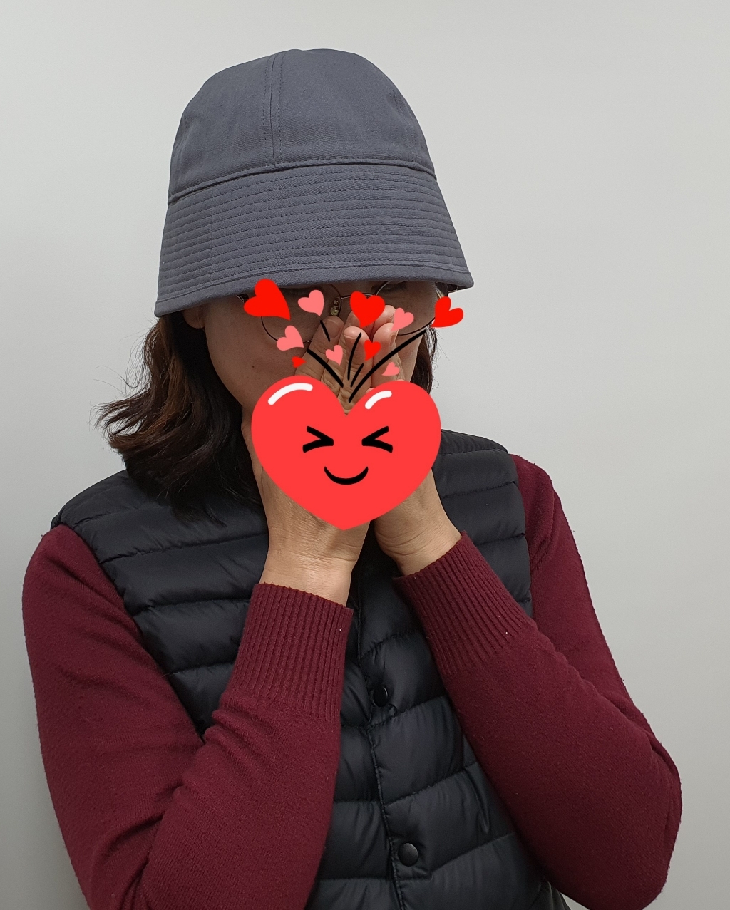 남녀공용 라인 숏챙 벙거지 버킷햇 모자