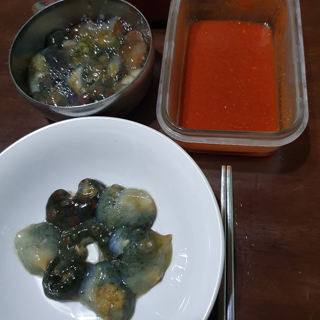 살아서 싱싱하게 도착 자연산 해삼