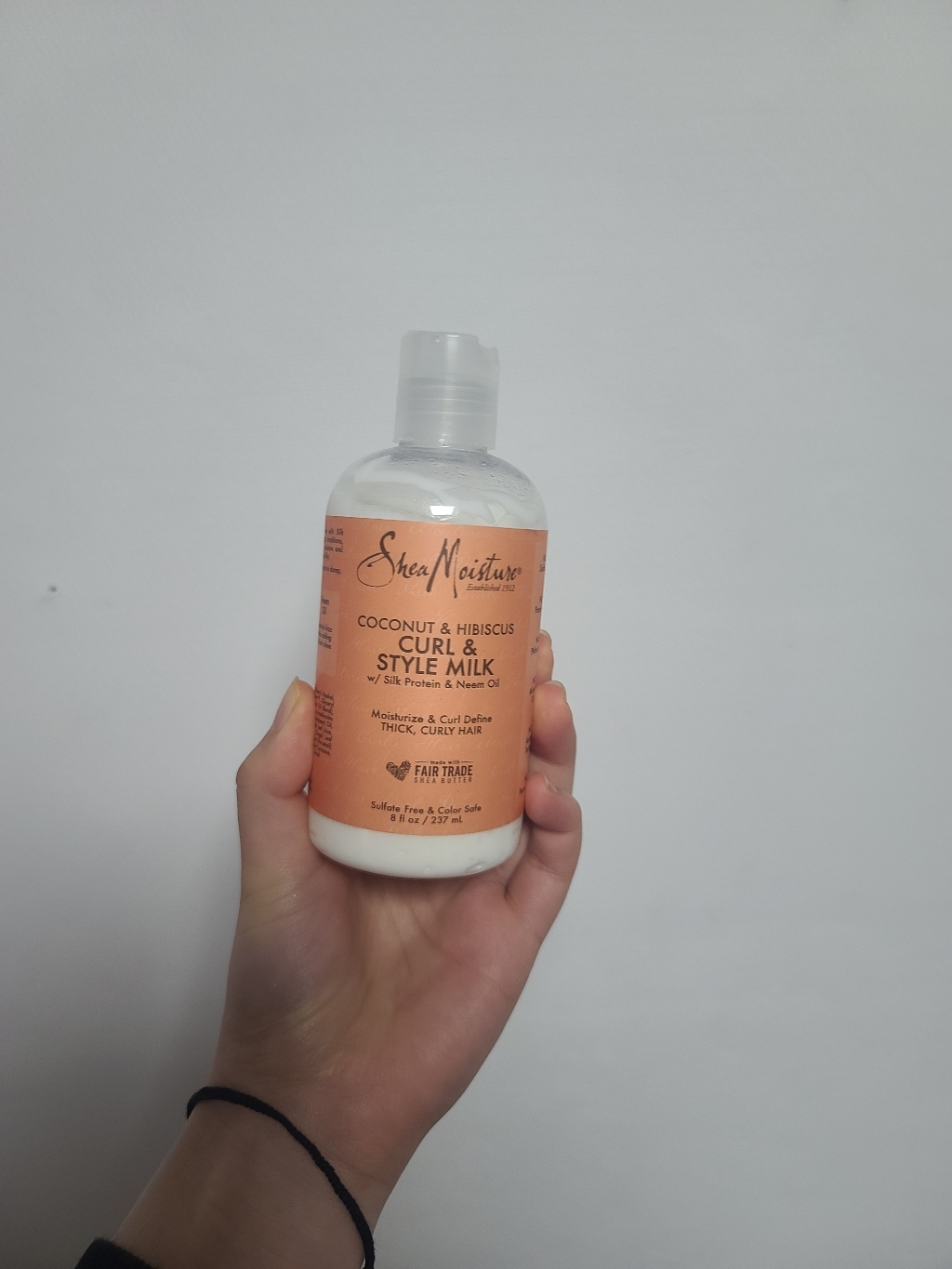 Shea Moisture 코코넛 & 히비스커스 컬 & 스타일 밀크, 237ml, 1개