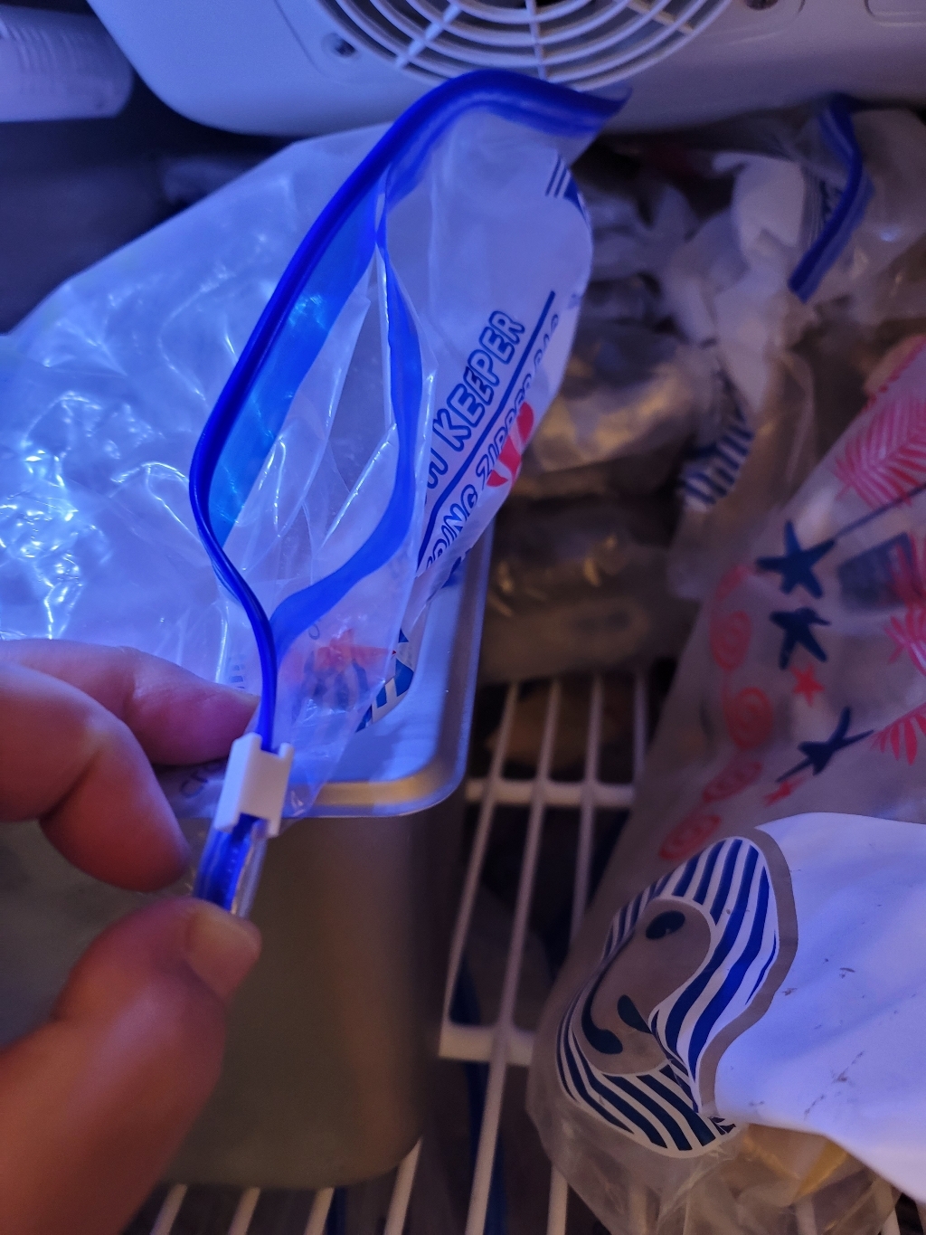 기본에 프레시키퍼 슬라이딩 지퍼백 블루에디션 특대형