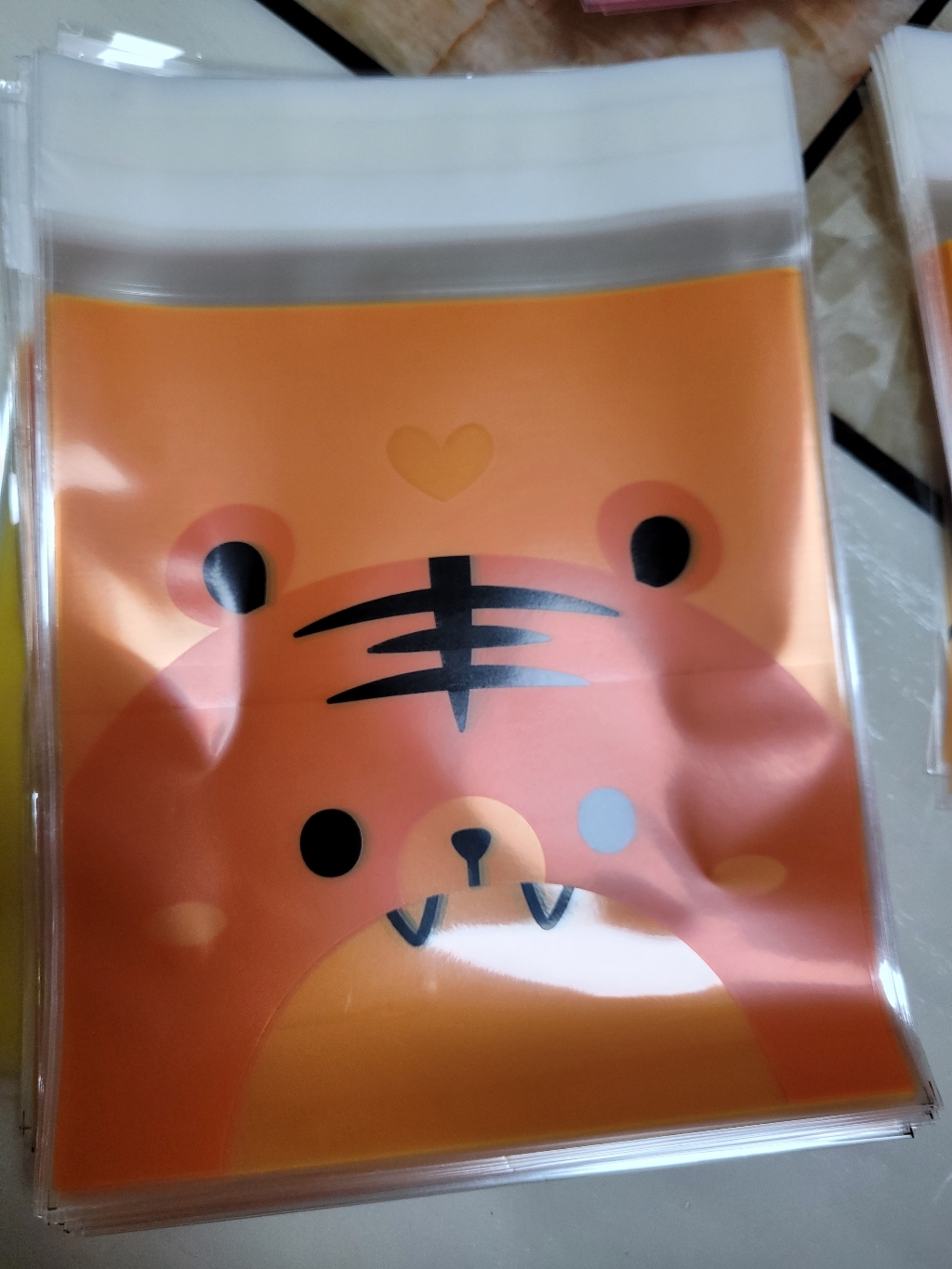 봄91 조이풀애니멀 쿠기봉투 토끼 사자 기린 랑이