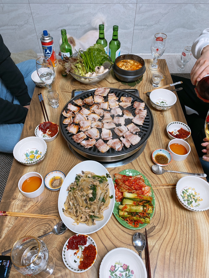 라라키친 다군다구이용 직화구이불판 기름이 튀지않는 다군다불판