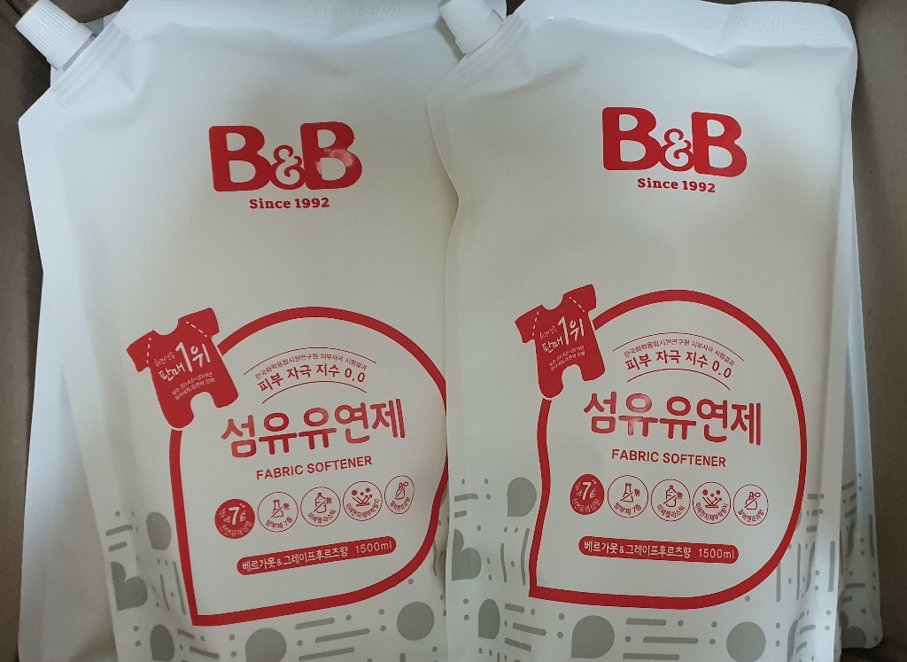 비앤비 섬유유연제 베르가못향 캡리필