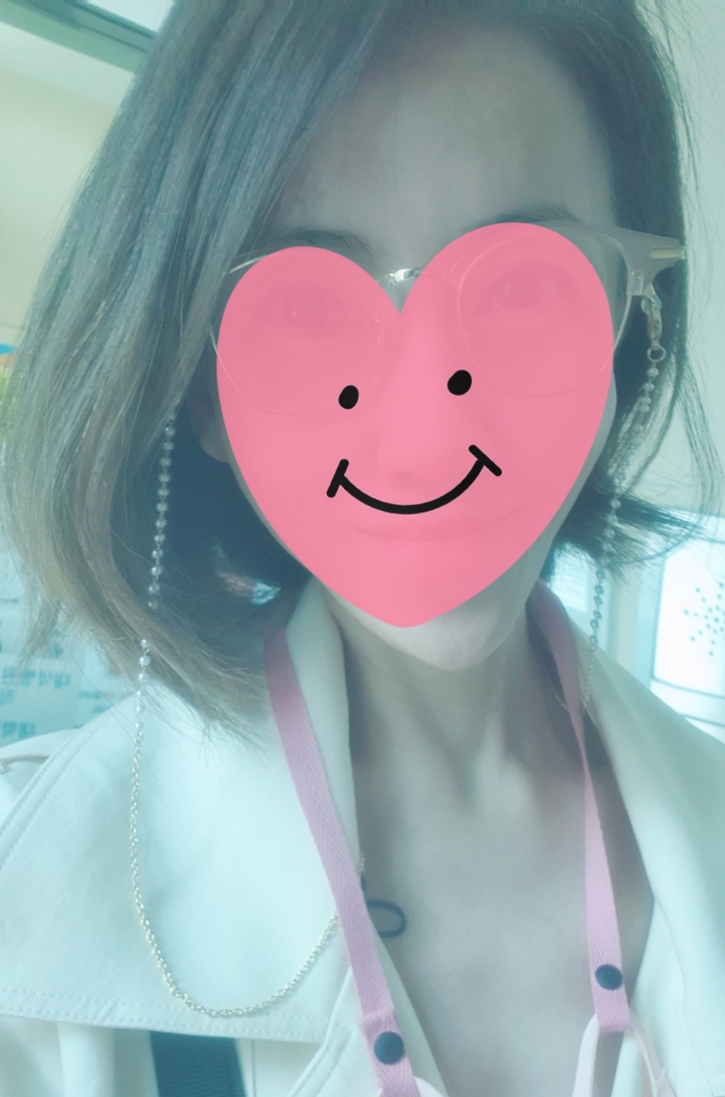 안경줄 진주 골드 연예인 체인안경줄