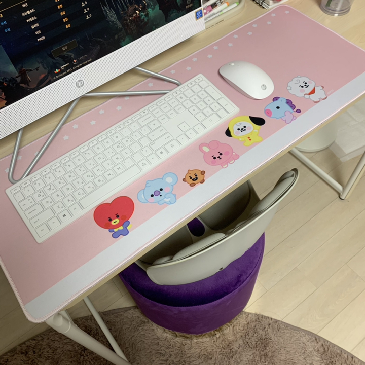 BT21 우주스타 베이비 데스크 마우스 장패드 BT21-BABY 리뷰 후기