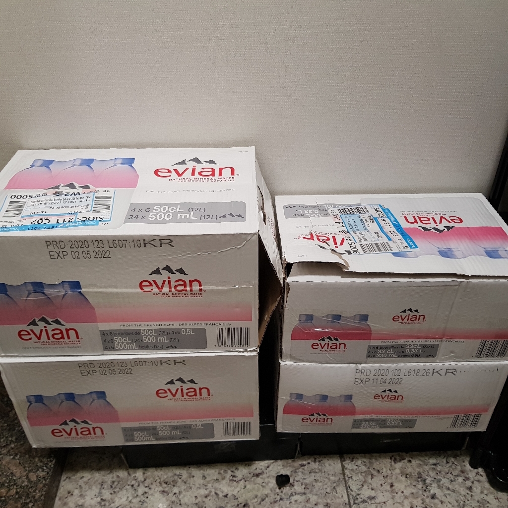 롯데칠성음료 에비앙 리뷰후기