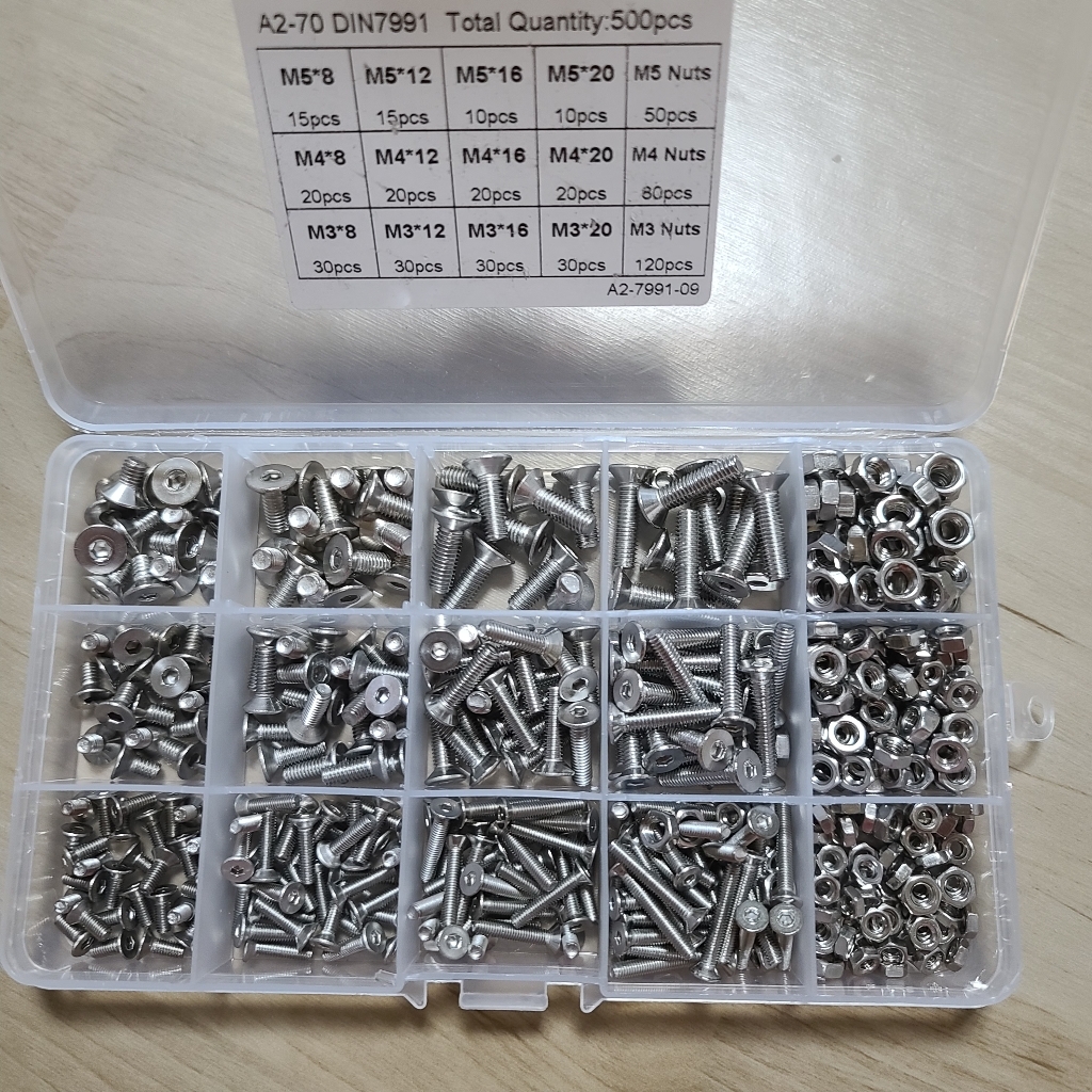 접시머리 볼트너트세트 cs 3 4 5 스텐 육각렌치볼트 너트