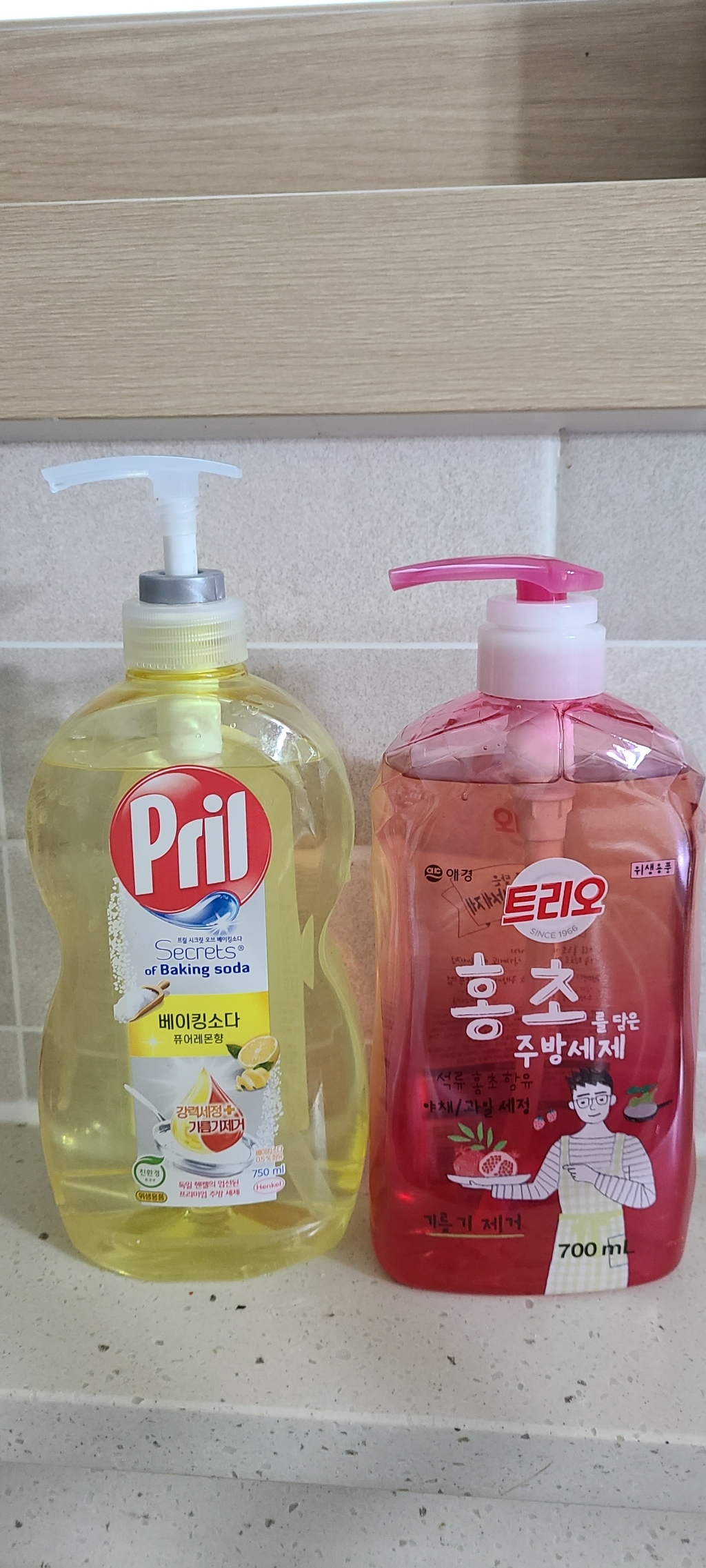 트리오 홍초 를 담은 주방세제 본품 리필 2
