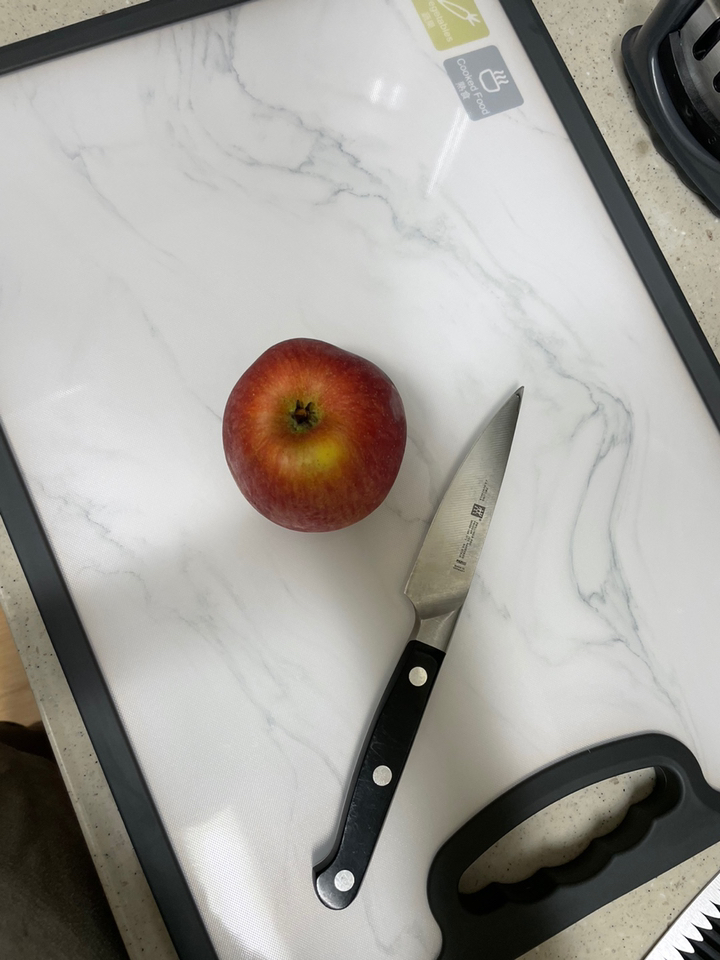 보르크 스테인레스 양면 손잡이 도마 칼 갈이