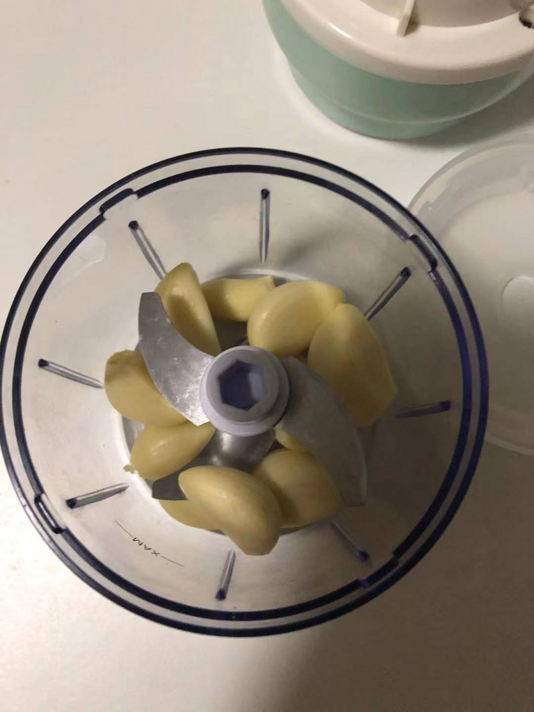 ARSOBIYA 야채 고기 멀티 이유식 다지기 마늘 4칼날 전동 분쇄세척솔