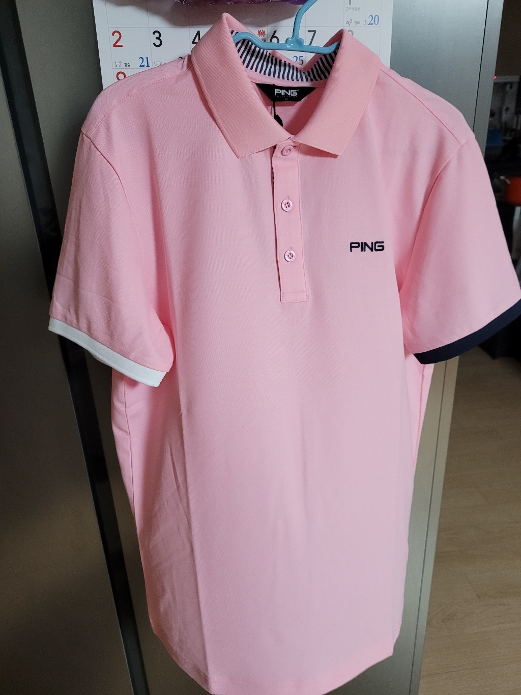 핑 PING 남성 베이직 카라 반팔 티셔츠 112A2TO901PK 리뷰후기