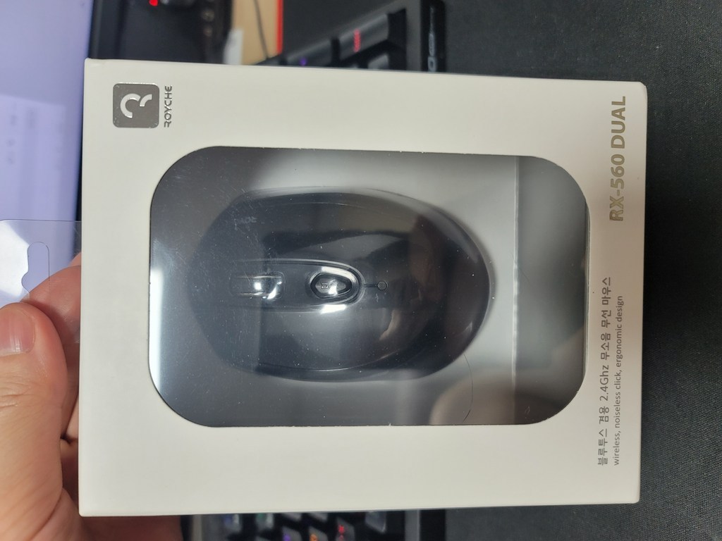 로이체 멀티페어링 블루투스 50 무소음 옵티컬 무선 마우스 RX-560 Dua