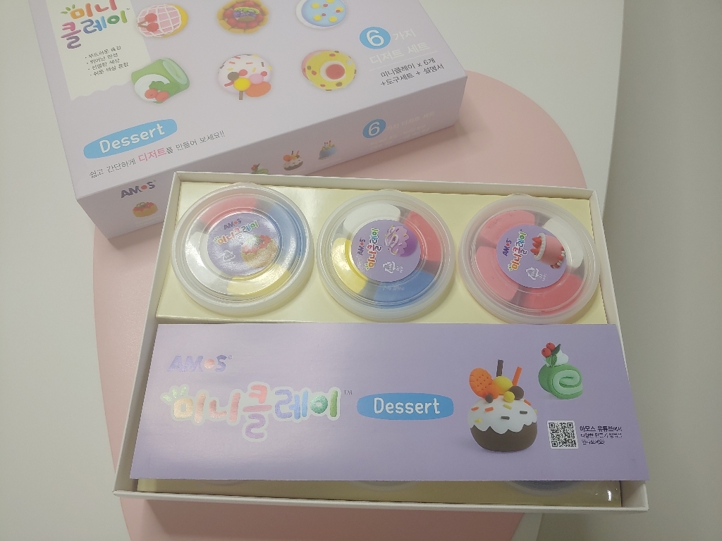 아모스 디저트 만들기 미니클레이 6종 도구세트