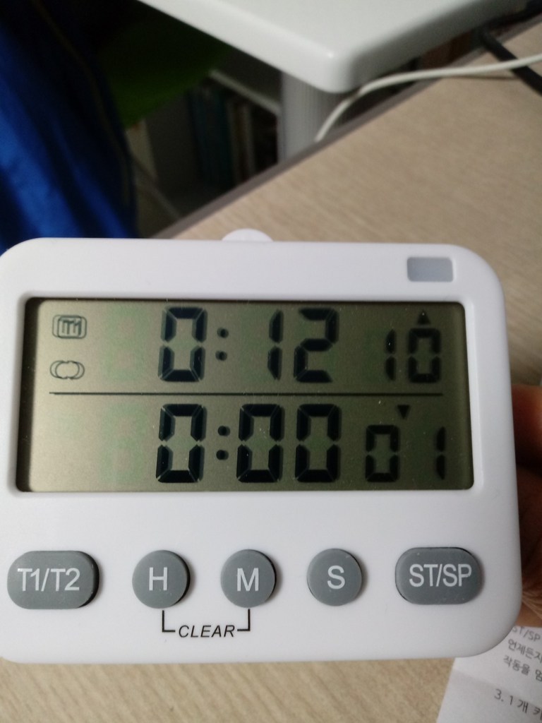 타이머쌤 뽀모도로 듀얼 스톱워치 수능 수험생 공부 시험 무소음 쿠킹