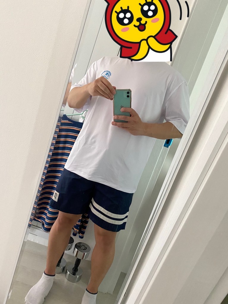 EVSOUMAC 헤링본 남성 여성 루즈핏 반팔 래쉬가드 비치웨어 수영복 휴양지 바캉스룩 RD319 리뷰후기