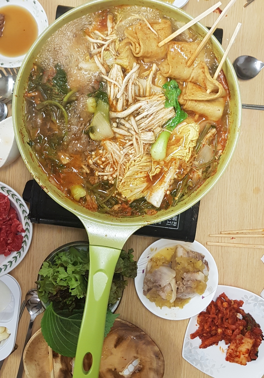 세프런 내추럴 그린 IH 인덕션 궁중팬 리뷰후기