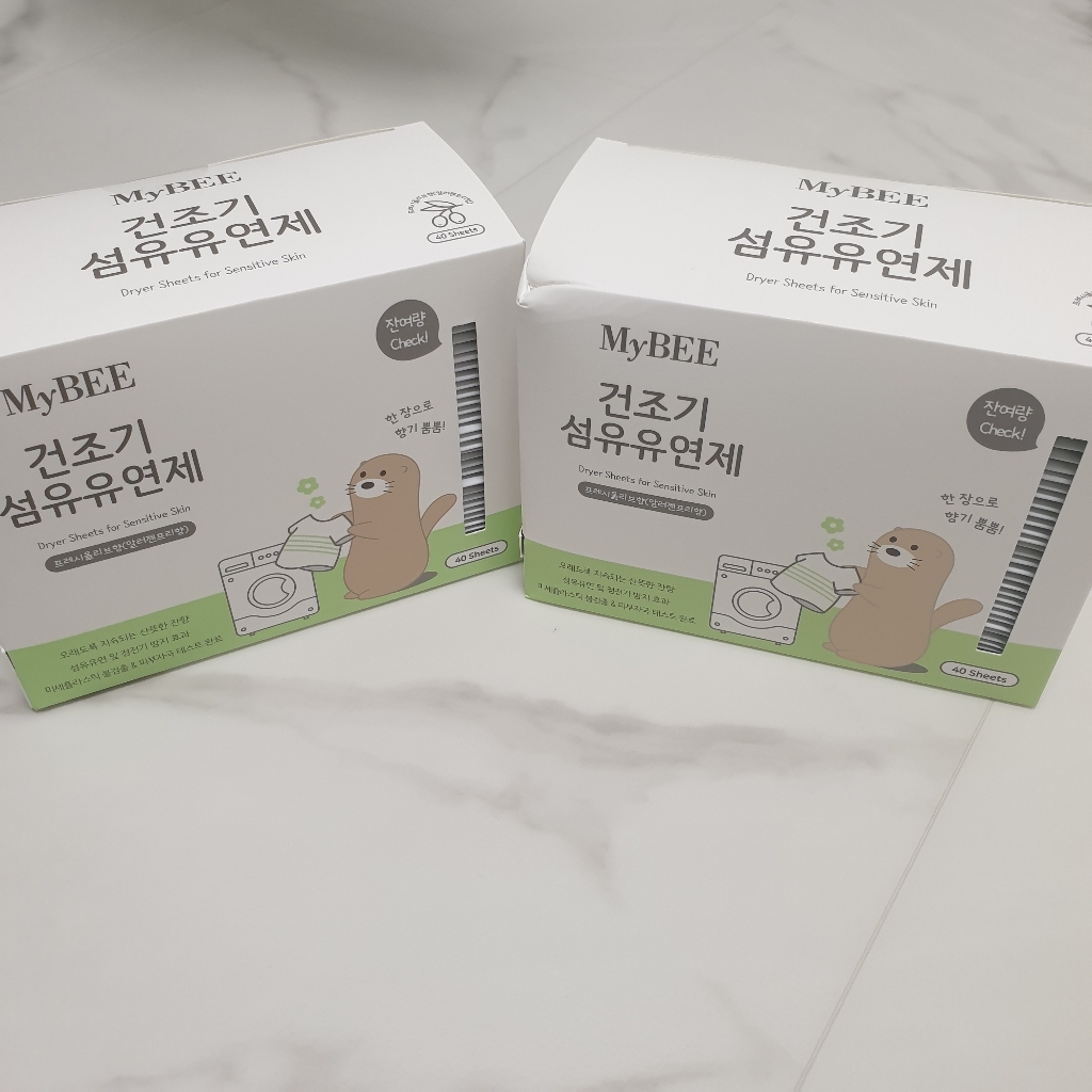 마이비 건조기 시트 섬유유연제 프레시올리브향 본품