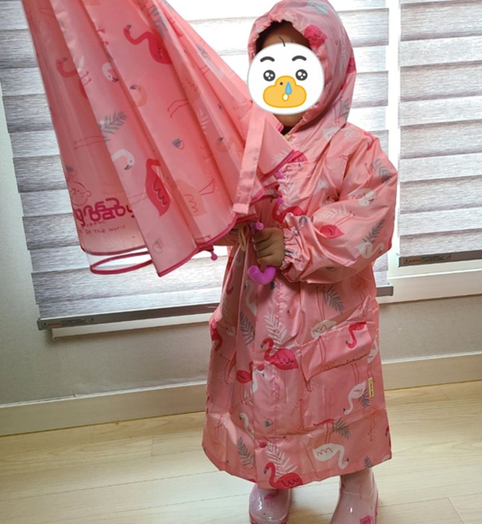 캔디베이비 플라밍고 우비