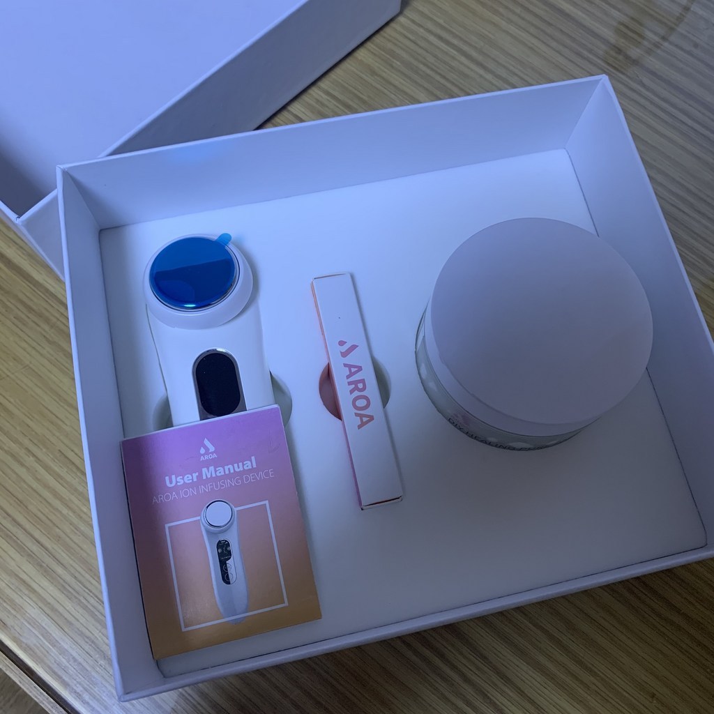 아로아 갈바닉 얼굴 피부 마사지기 패키지 AR-03