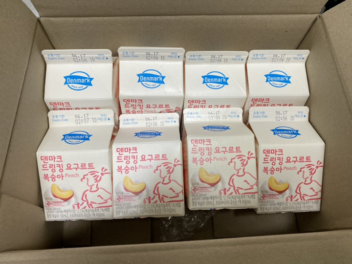 덴마크 드링킹요구르트 복숭아