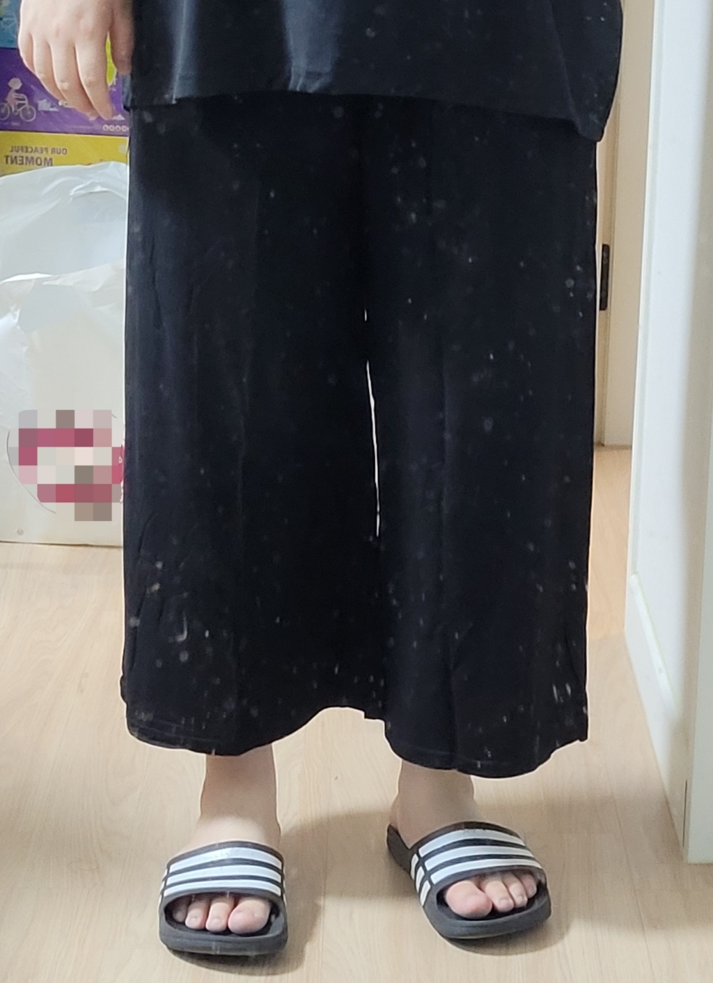 캐럿 여성용 이지웨어 레이온 찰랑 통바지 리뷰후기