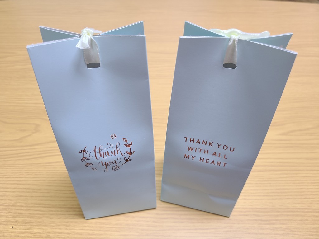 인디케이 금박 하늘빛 담은 기프트백