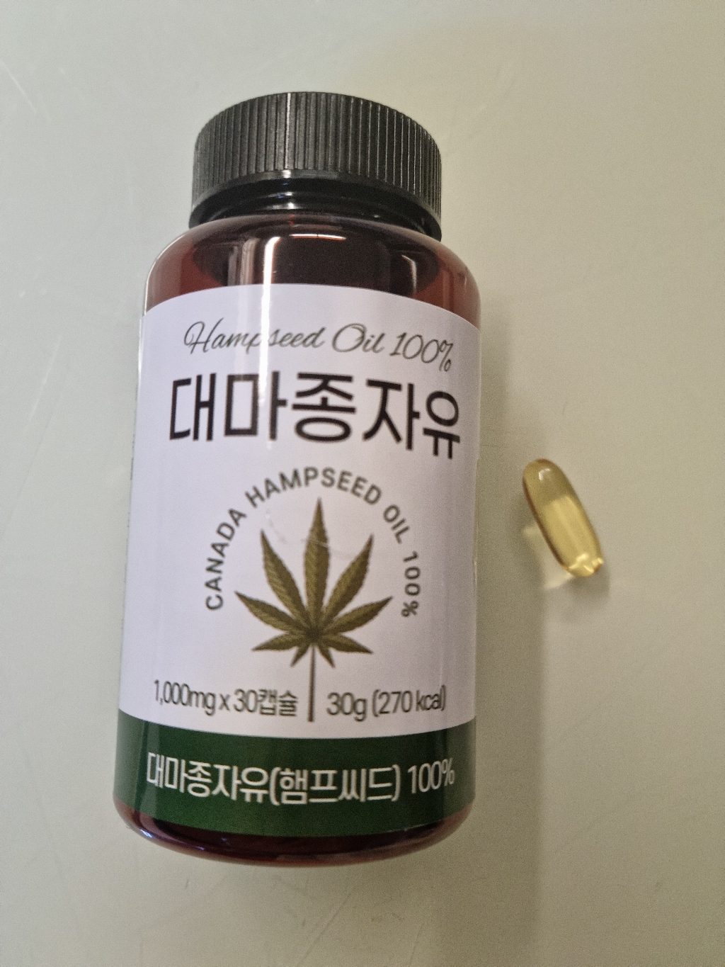 The큰나무 대마종자유 오일 캡슐 햄프씨드 오일