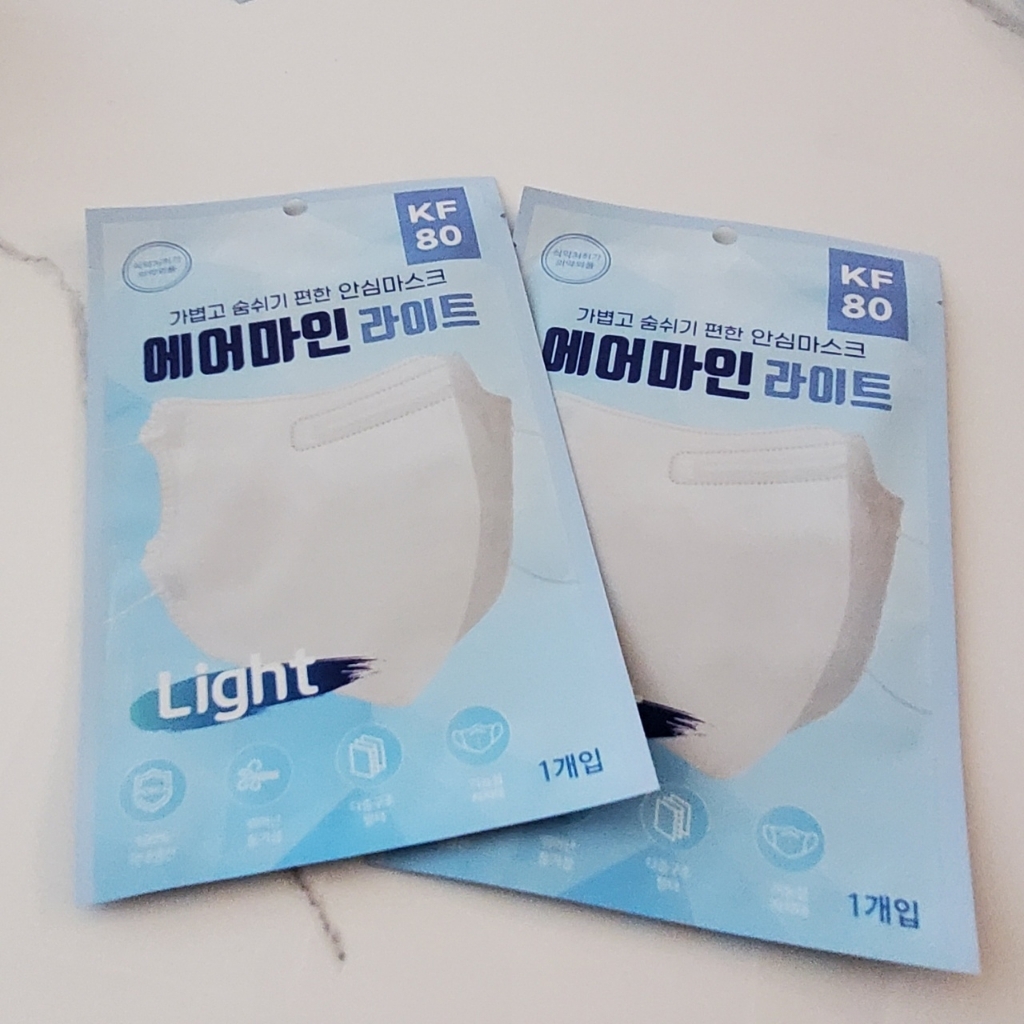 [제조사직영몰] 에어마인 라이트 새부리형 화이트 대형 숨쉬기편한 귀편한 마스크 써멀본드안감 리뷰 후기