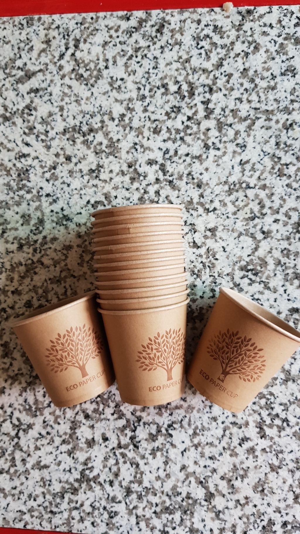 에코 크라프트 종이컵 65oz 1000개 나무인쇄 일회용컵 리뷰후기