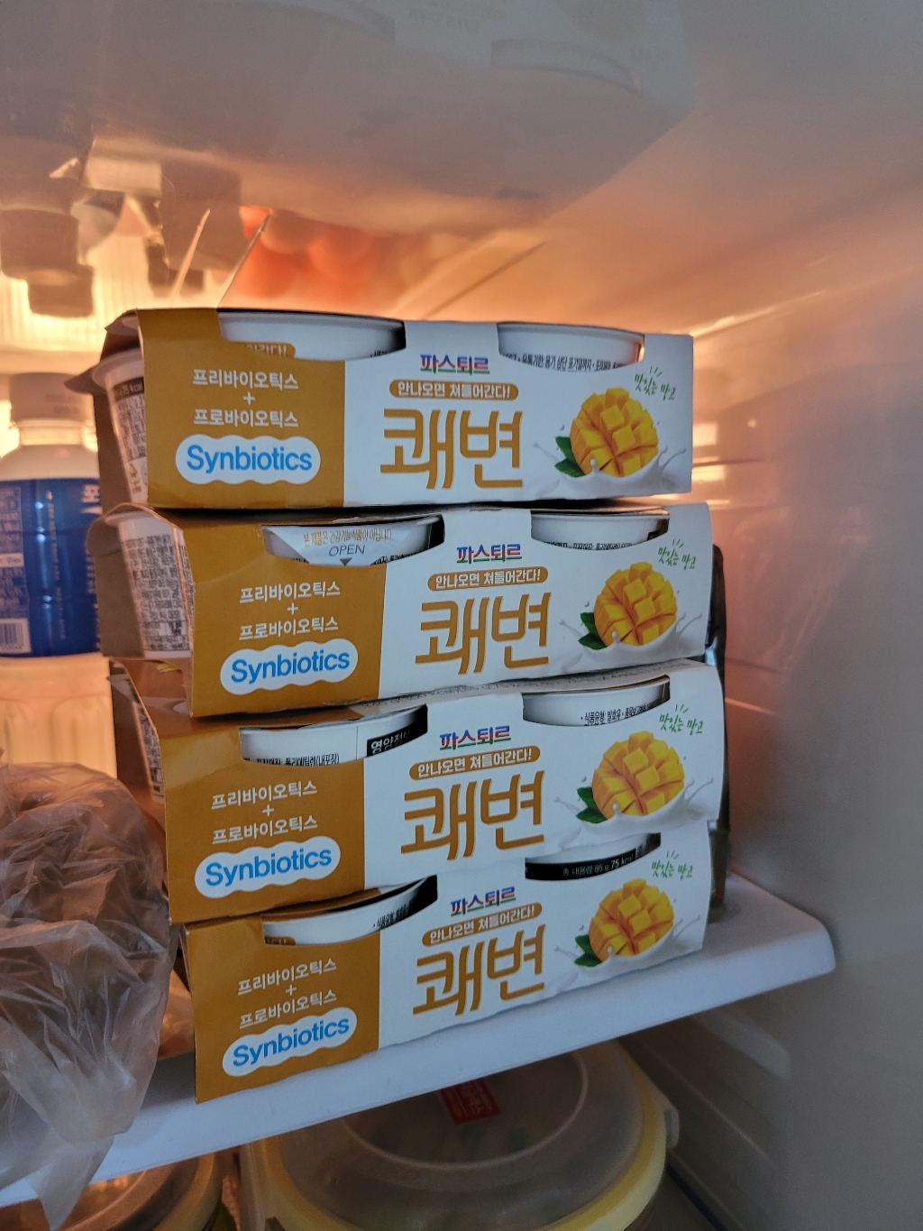 파스퇴르 떠먹는 쾌변 망고 32개 리뷰후기
