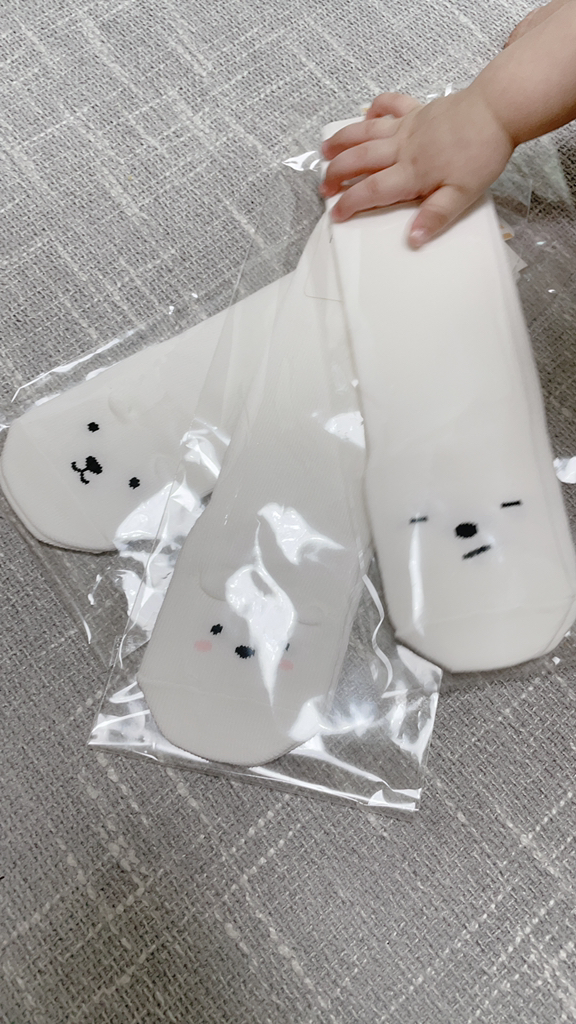 하이베이비클럽 하얀 곰 아기 니삭스 3종 리뷰후기