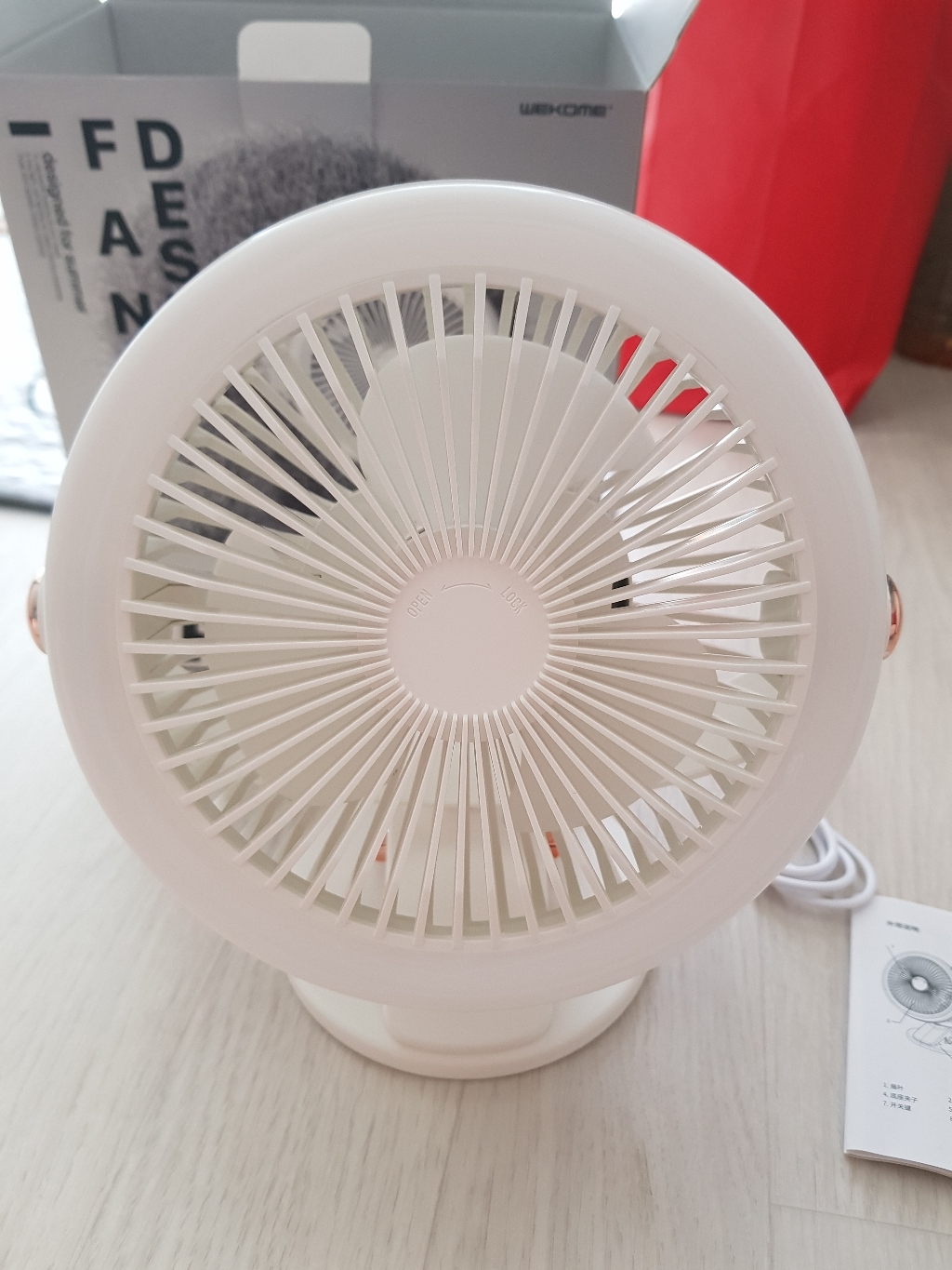 위컴 데스크톱 팬 클립 탁상용 선풍기