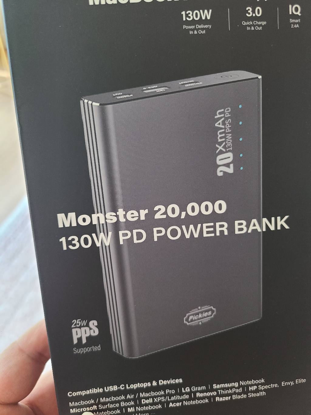 피키즈 130W S 뉴 몬스터 노트북 D 보조배터리 Ah