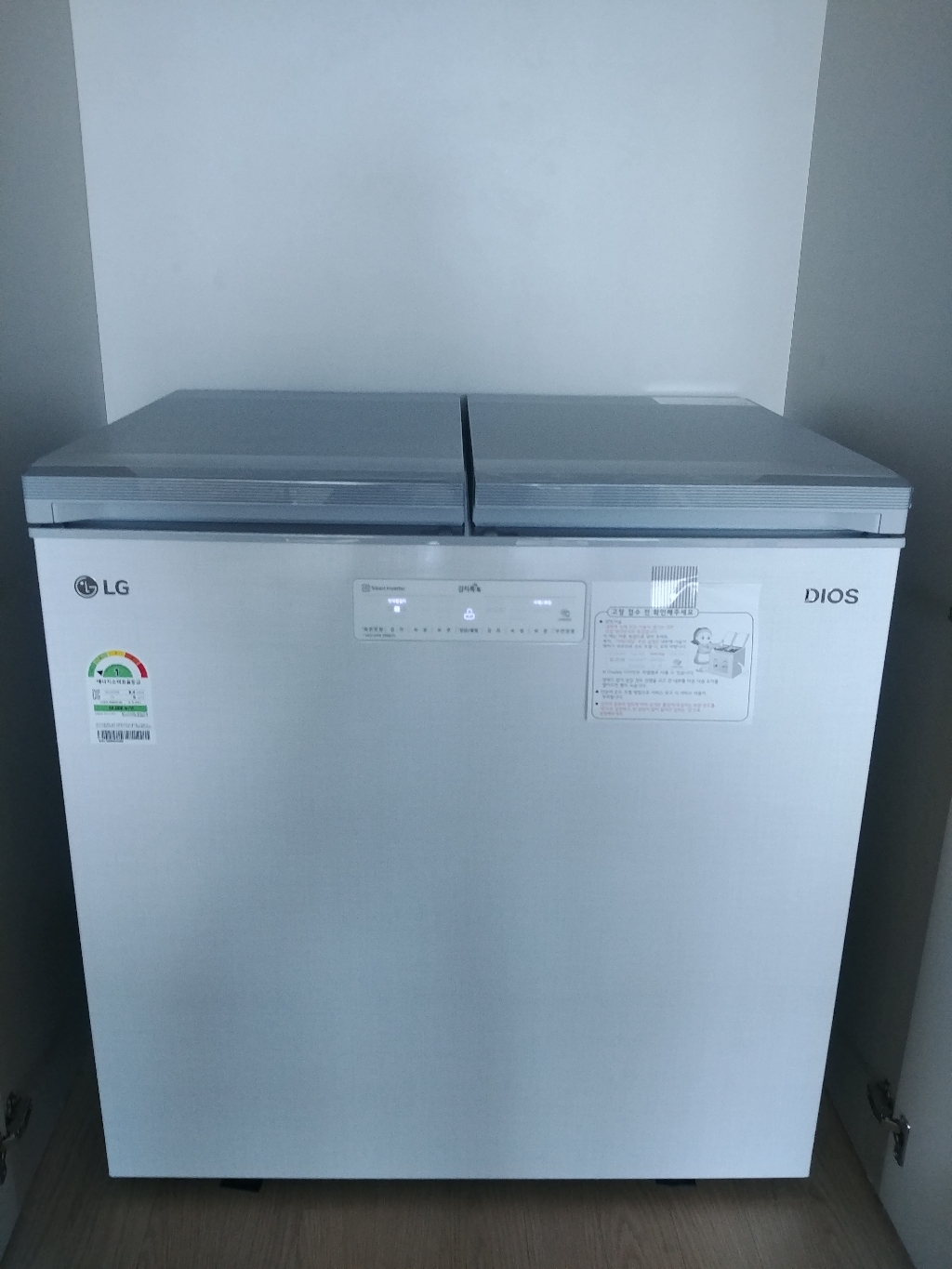 LG전자 DIOS 김치톡톡 뚜껑형 김치냉장고 K225LW12E 219L 방문설치 리뷰후기