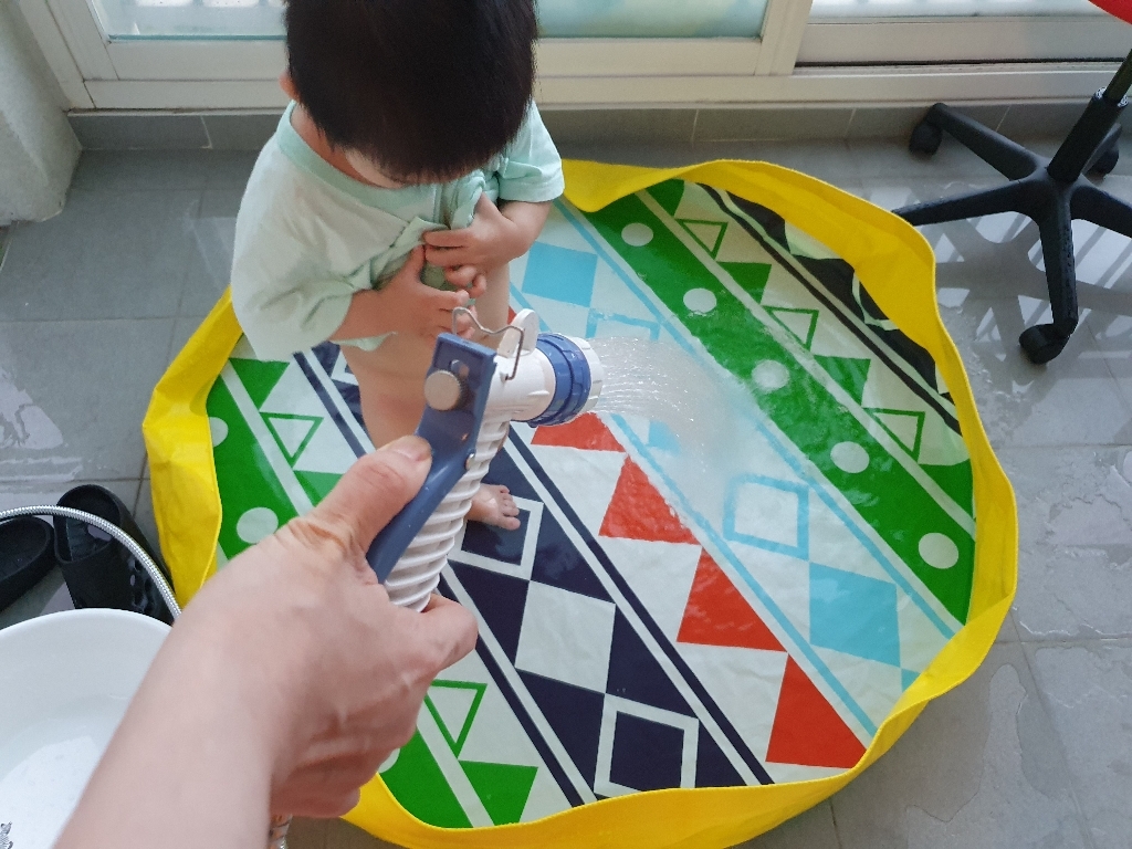 깨끗한데이 스마일 논슬립 놀이매트 김장매트 리뷰후기