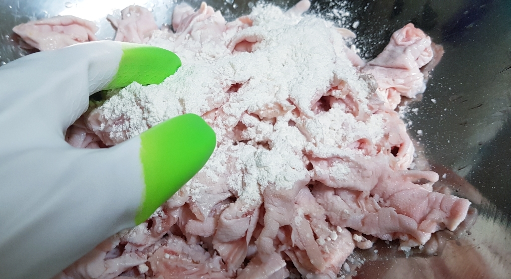 블럭마트 주방 고무장갑 그린