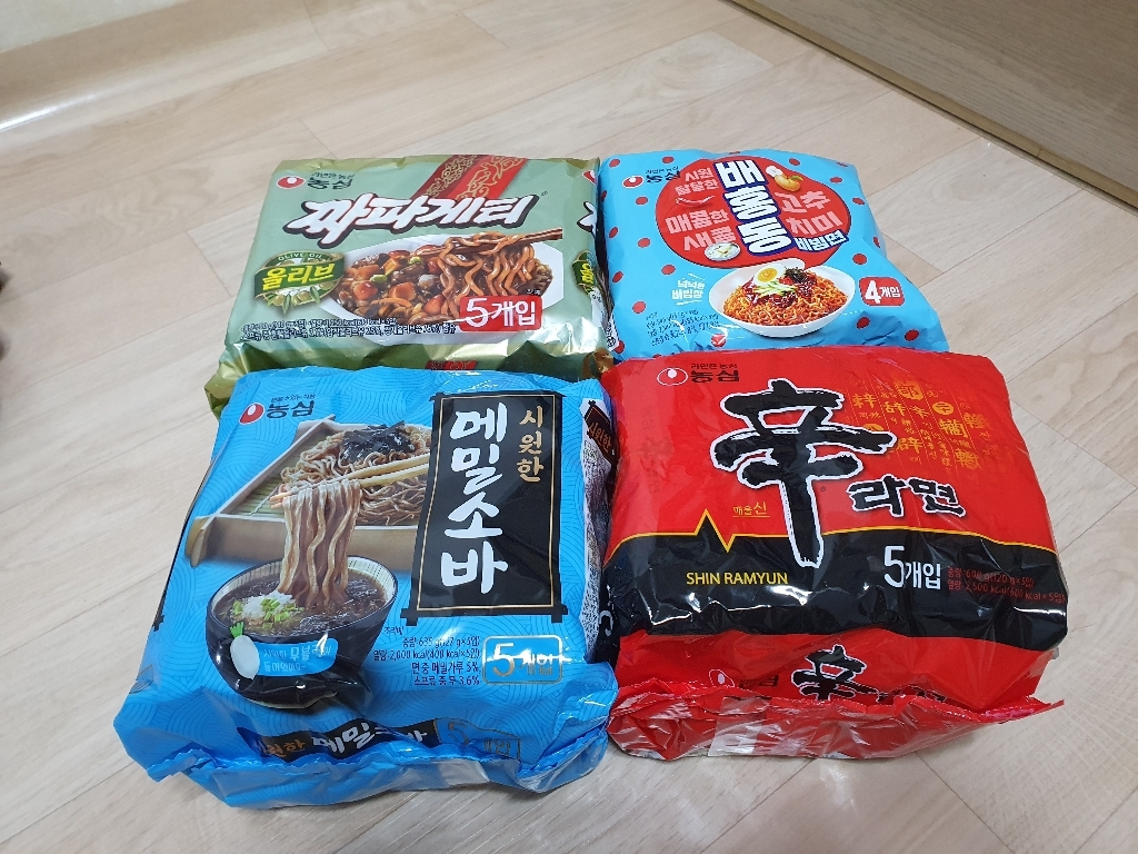 농심 신라면 짜파게티 배홍동 비빔면 메밀소바 기획세트